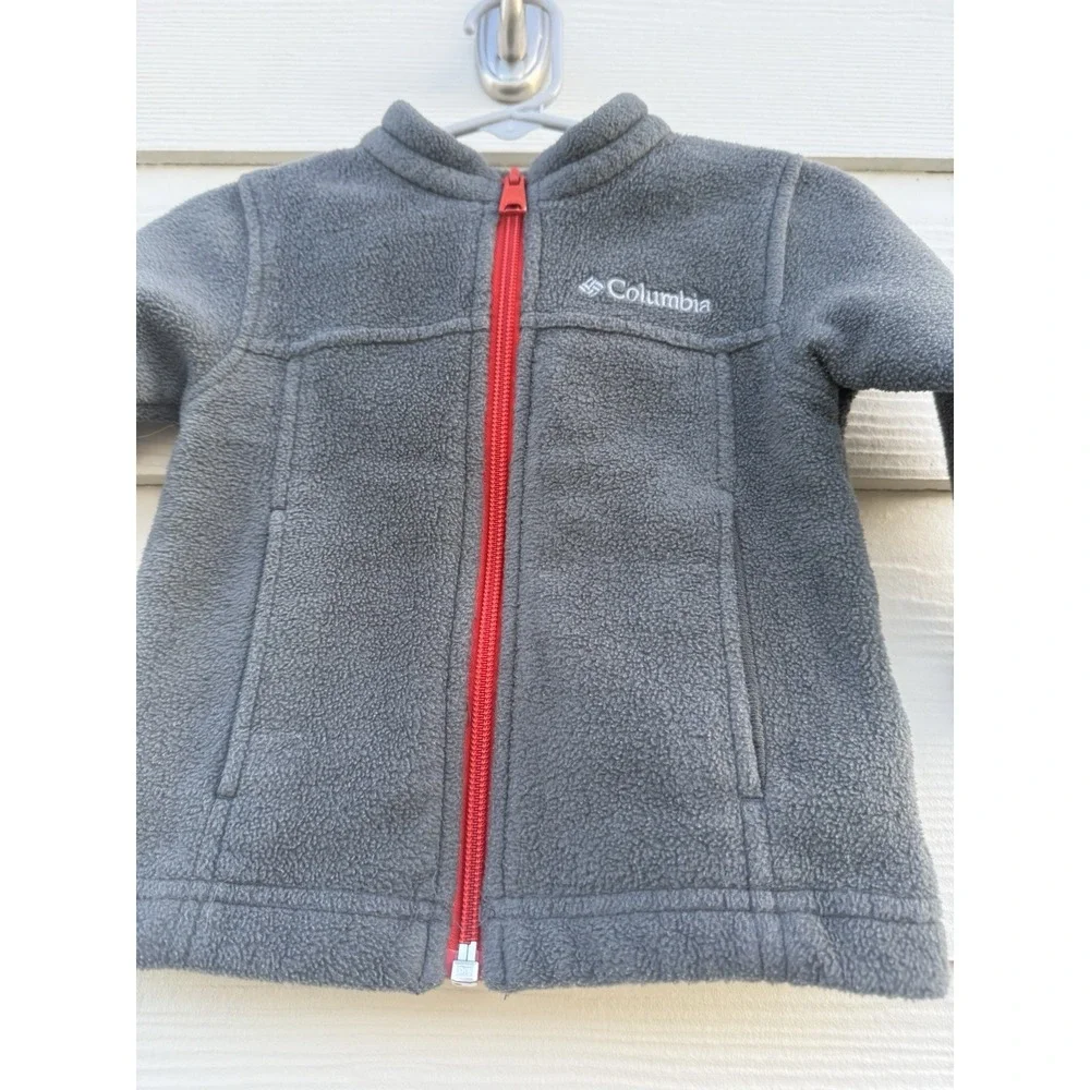 Columbia‎ Toddler Baby Boys' Steens Mountain Fleece Jacket Grey Size 6-12 Months